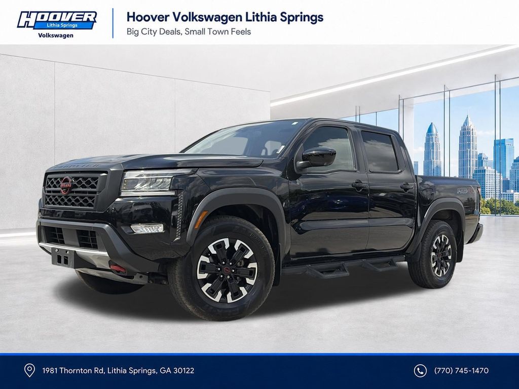 SUPER BLACK 2024 Nissan Frontier Pickup Truck Four-Wheel Drive 9-Speed Automatic Overdrive