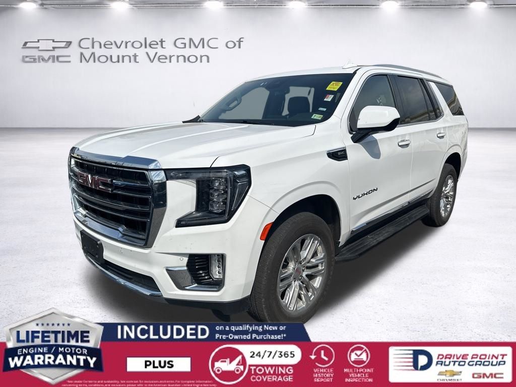 Summit White 2024 GMC Yukon SLT 4WD SUV / Crossover Four-Wheel Drive