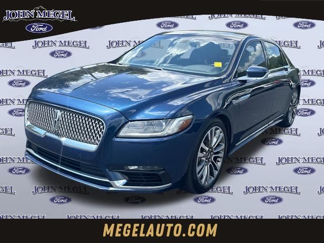 Sapphire Blue Metallic 2017 Lincoln Continental Sedan Front-Wheel Drive 6-Speed Automatic