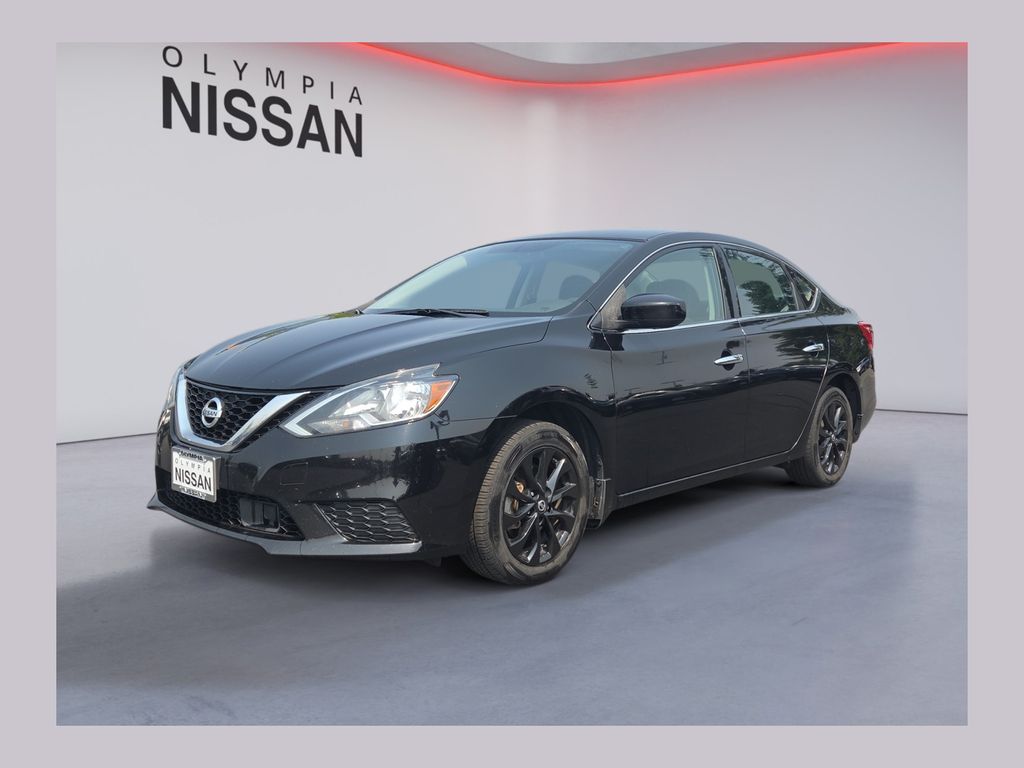 Super Black 2018 Nissan Sentra Sedan Front-Wheel Drive Continuously Variable Transmission