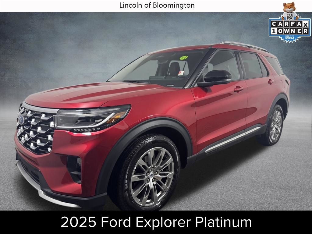 Rapid Red Metallic Tinted Clearcoat 2025 Ford Explorer SUV / Crossover All-Wheel Drive Automatic