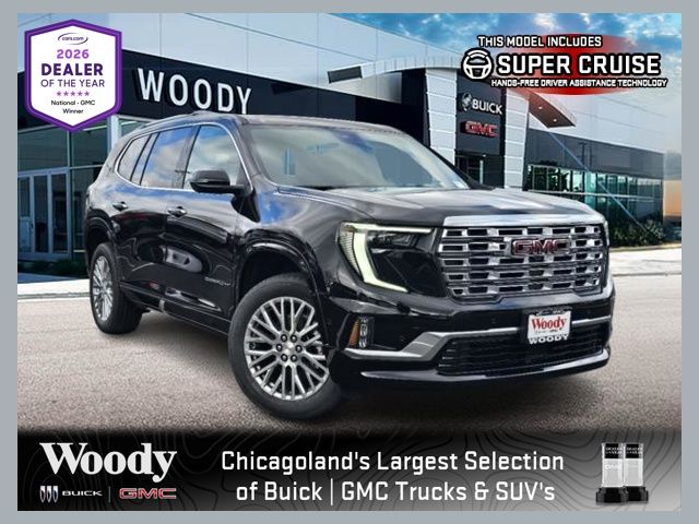 Black (Ebony Twilight Metallic) 2026 GMC Acadia SUV / Crossover Four-Wheel Drive 8-Speed Automatic
