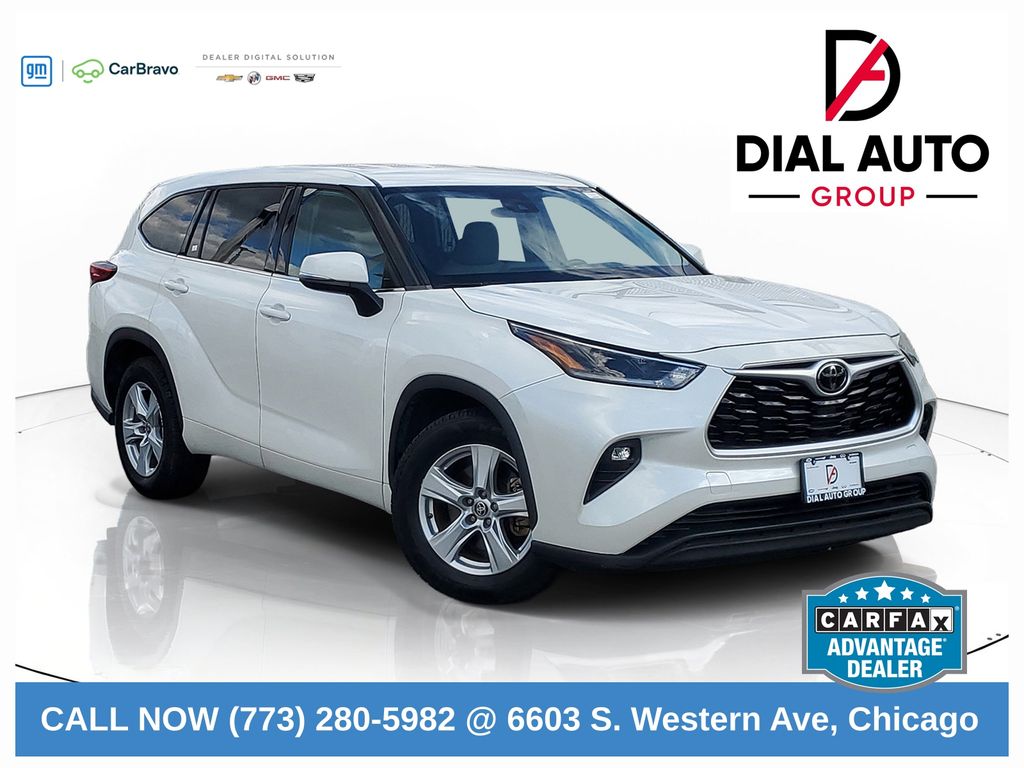 White (Blizzard Pearl) 2021 Toyota Highlander SUV / Crossover Front-Wheel Drive 8-Speed Automatic