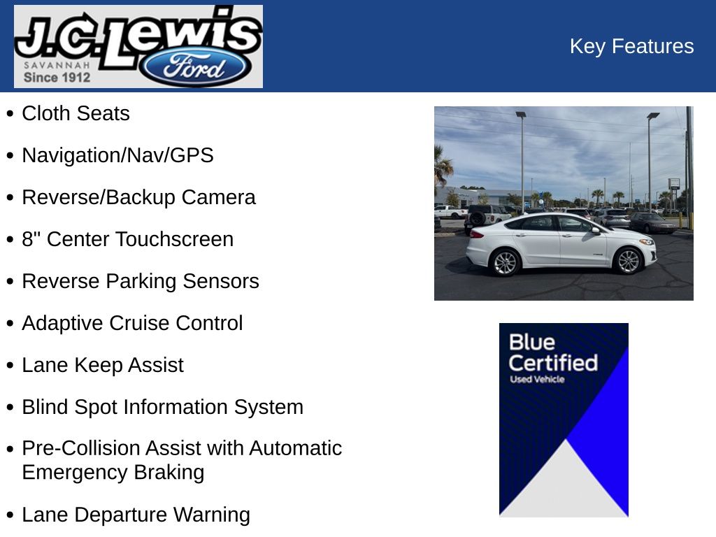 2019 Ford Fusion Hybrid SE