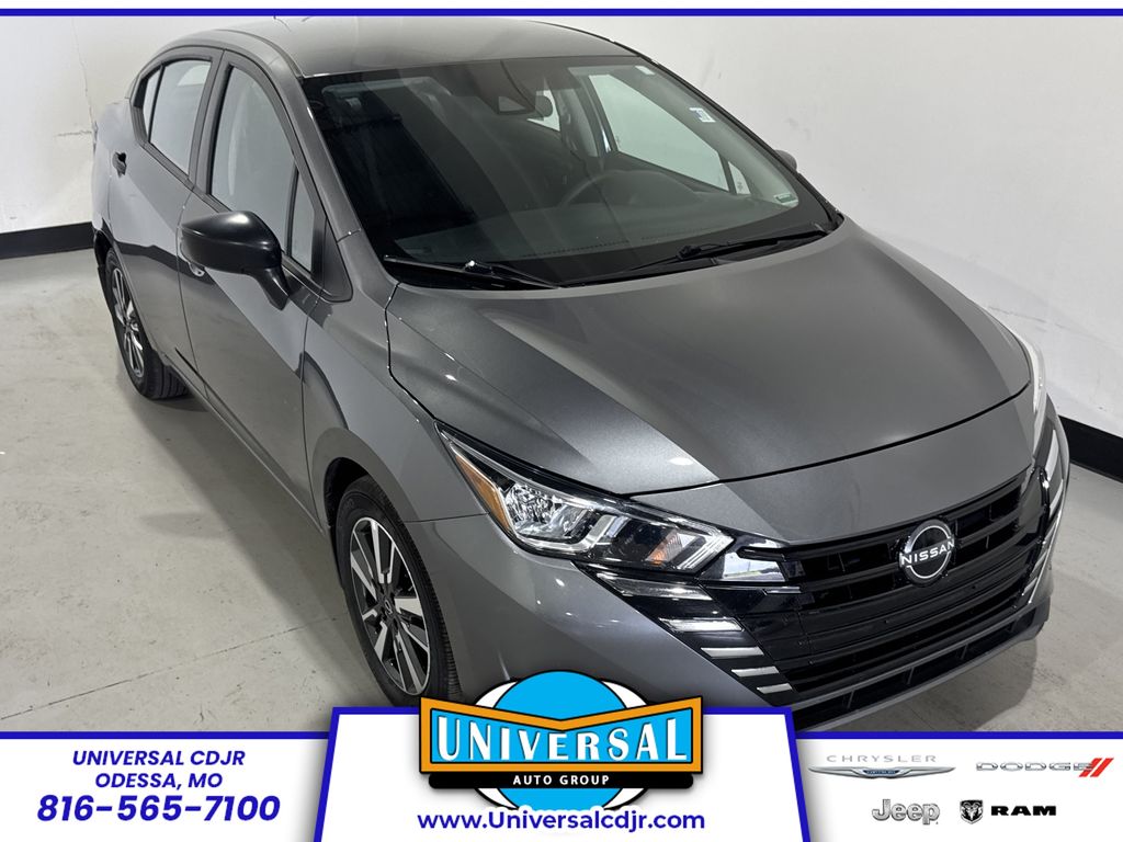 Gray (Gun Metallic) 2024 Nissan Versa Sedan Front-Wheel Drive Continuously Variable Transmission