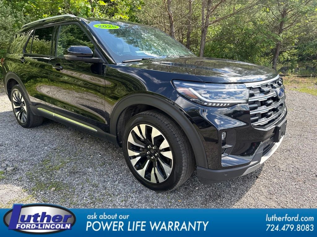 Black Metallic 2025 Ford Explorer SUV / Crossover All-Wheel Drive Automatic