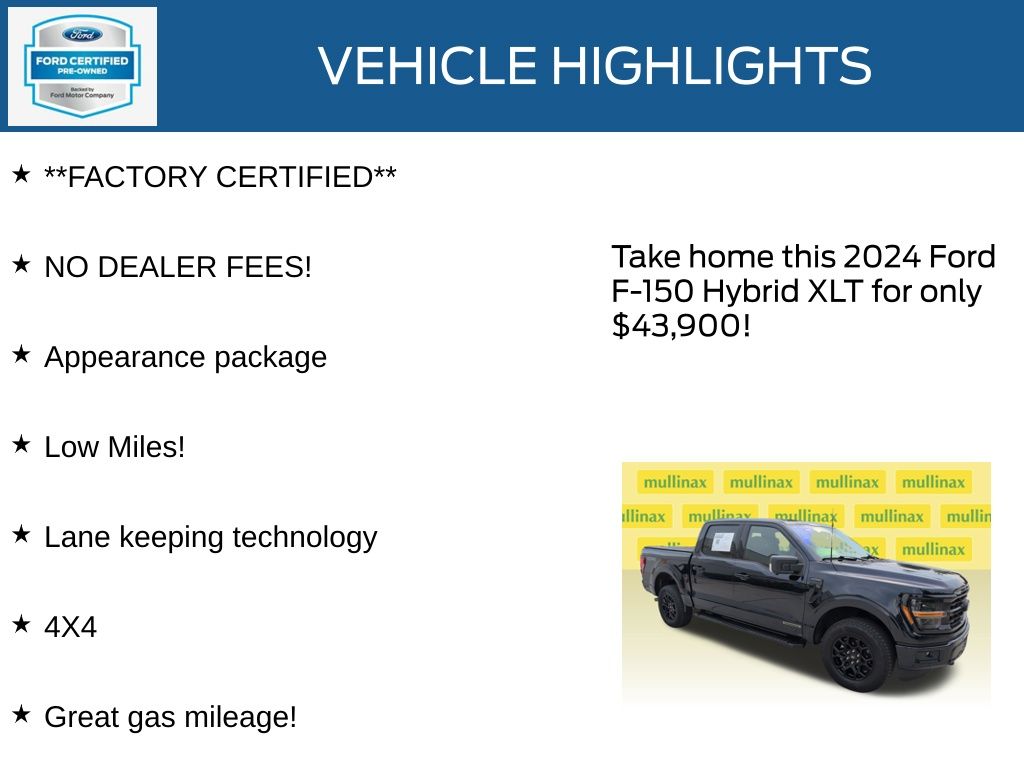 Certified Used 2024 Blue Ford XLT image 12