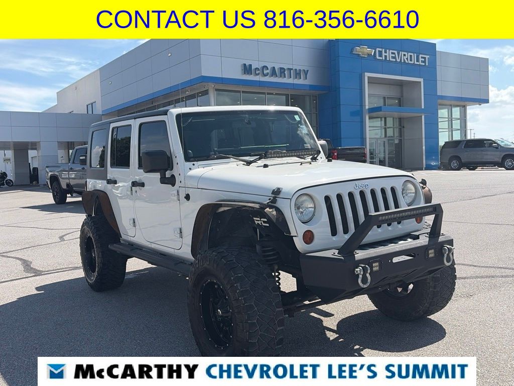 Stone White 2010 Jeep Wrangler SUV / Crossover Four-Wheel Drive 4-Speed Automatic