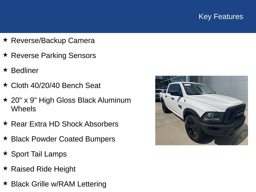 2024 Ram 1500 Classic Warlock Crew Cab 4x4 5'7" Box