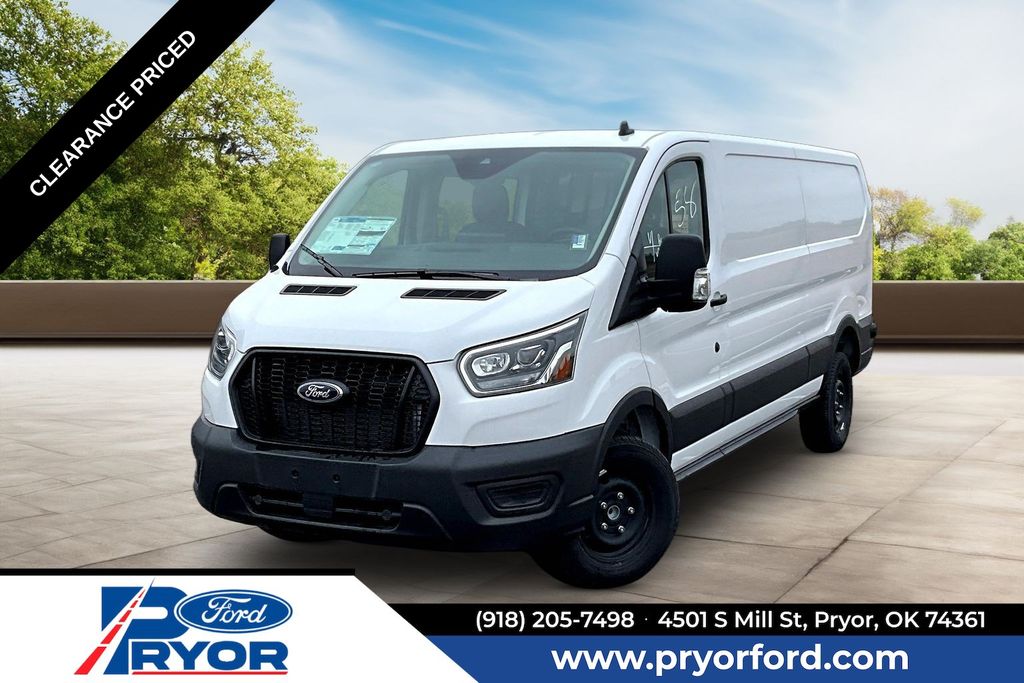 Oxford White 2025 Ford Transit Cargo Van Rear-Wheel Drive 