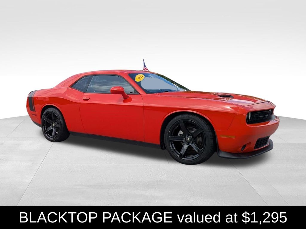 Go Mango! 2022 Dodge Challenger Coupe Rear-Wheel Drive 8-Speed Automatic