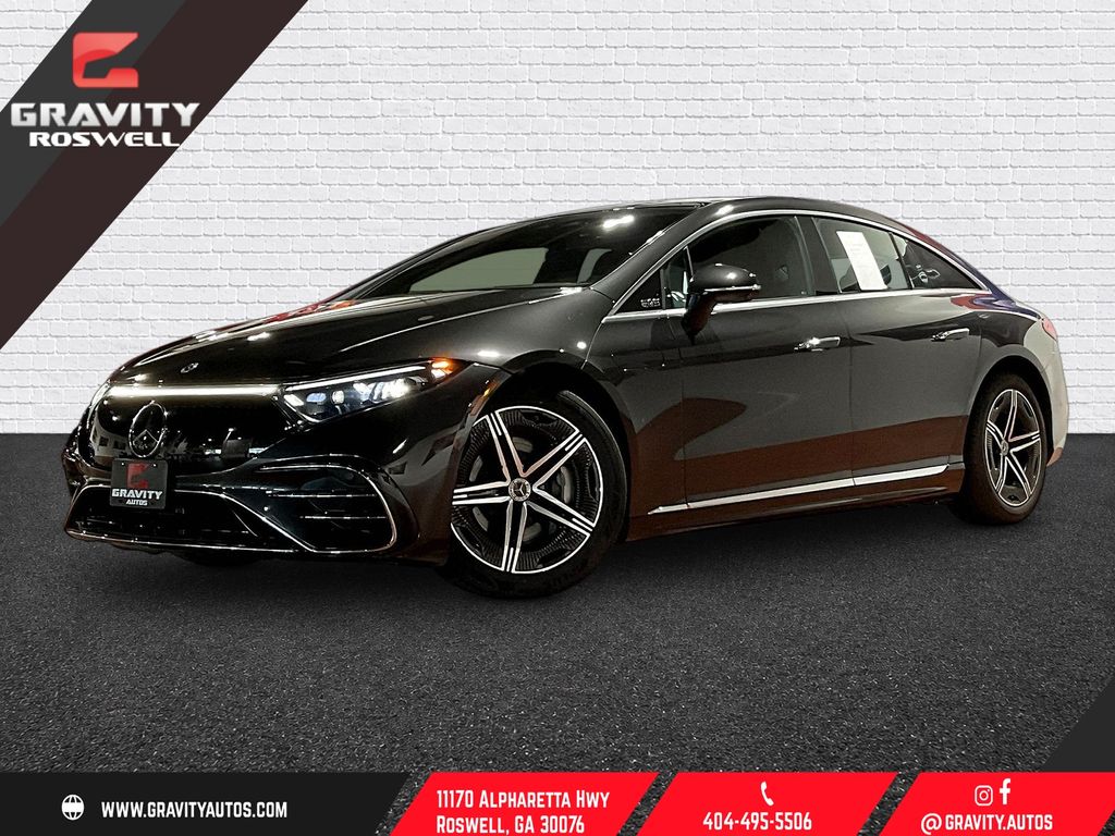Graphite Gray Metallic 2023 Mercedes-Benz EQS Sedan All-Wheel Drive 1-Speed Automatic