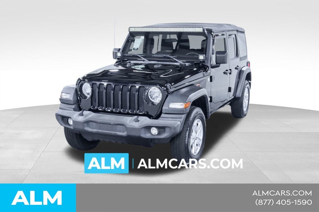 Black Clearcoat 2018 Jeep Wrangler Unlimited Sport 4WD SUV / Crossover Four-Wheel Drive 6-Speed Manual