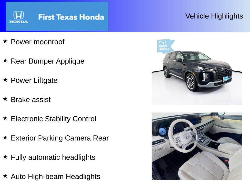 Used Car 2023 Hyundai Palisade  Limited For Sale Under $40,000 In Austin, Texas