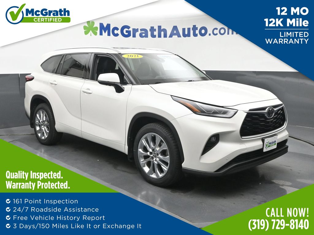 White (Blizzard Pearl) 2021 Toyota Highlander SUV / Crossover All-Wheel Drive 8-Speed Automatic