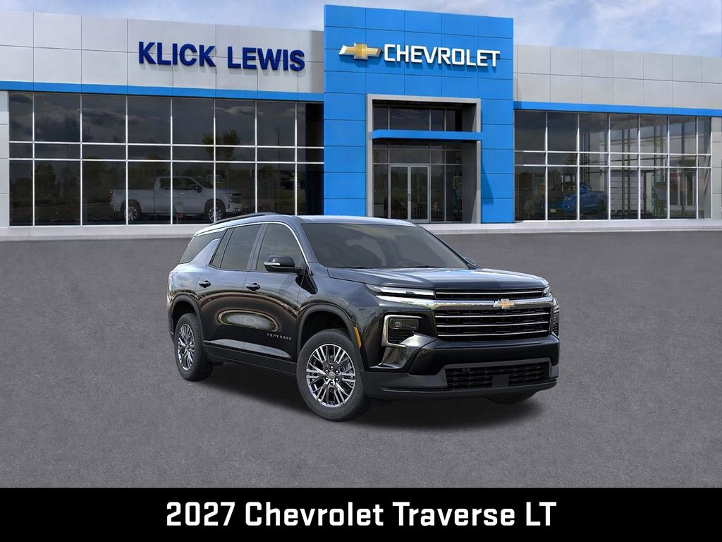 2027 Chevrolet Traverse LT Black at Klick Lewis Buick Chevrolet