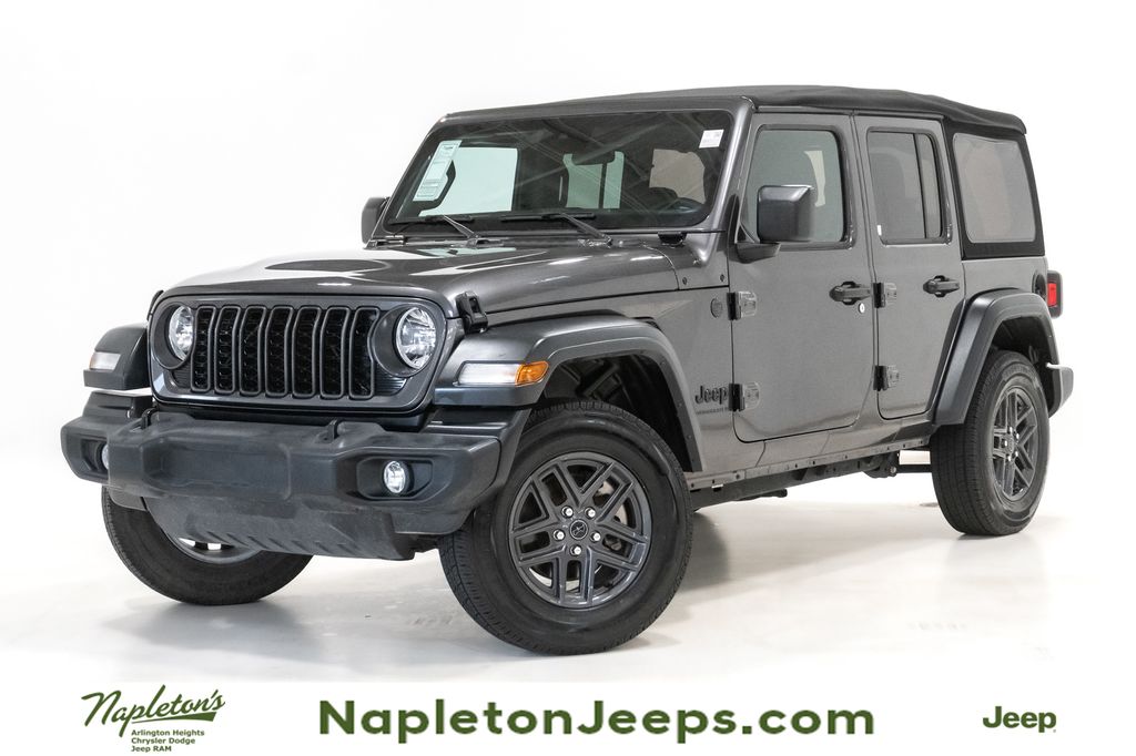 Gray (Granite Crystal Metallic Clearcoat) 2024 Jeep Wrangler SUV / Crossover Four-Wheel Drive 8-Speed Automatic