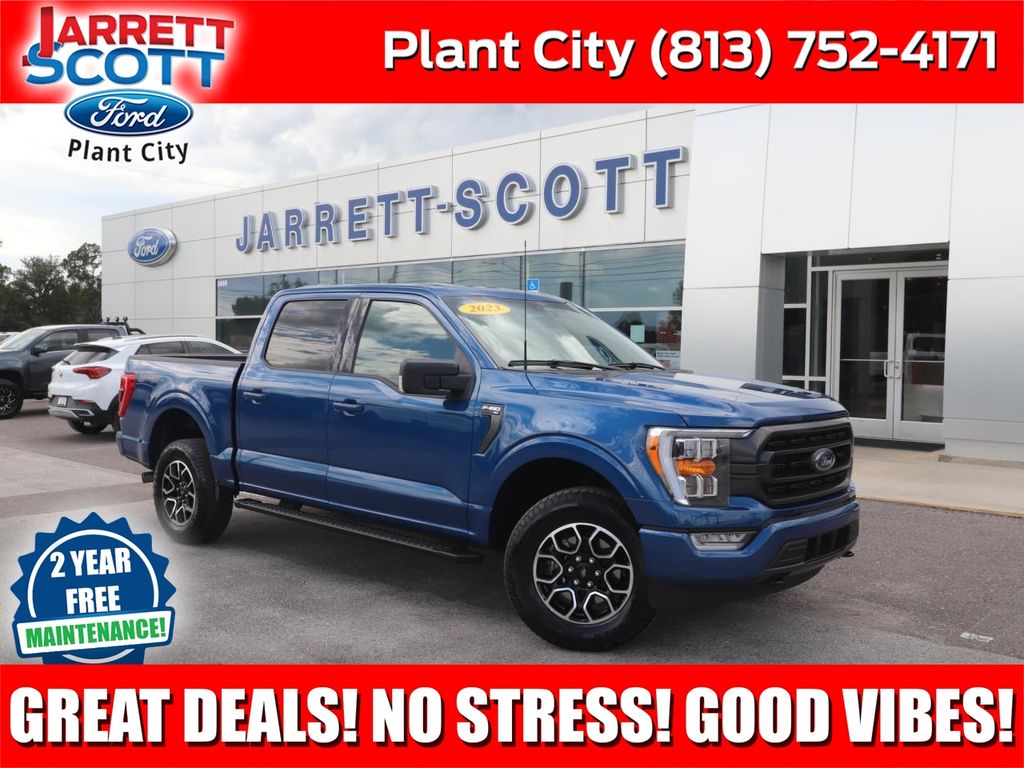 Atlas Blue Metallic 2023 Ford F-150 Pickup Truck Four-Wheel Drive Automatic
