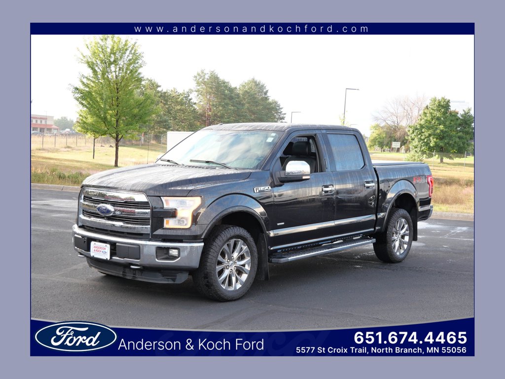 Tuxedo Black Metallic 2015 Ford F-150 Pickup Truck Four-Wheel Drive 6-Speed Automatic