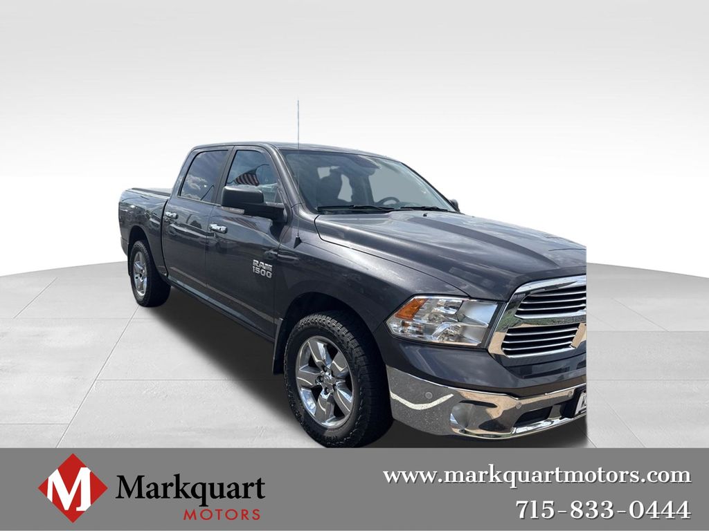 Gray (Granite Crystal Metallic Clearcoat) 2018 RAM 1500 Pickup Truck Four-Wheel Drive 8-Speed Automatic