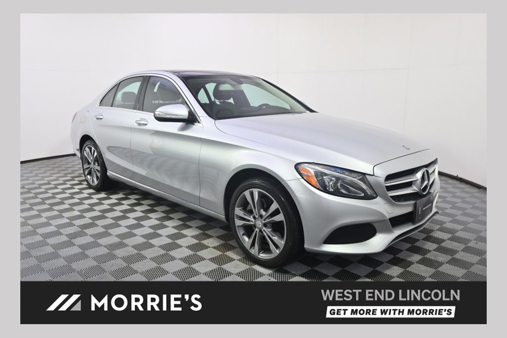 Iridium Silver Metallic 2015 Mercedes-Benz C-Class Sedan All-Wheel Drive 7-Speed Automatic
