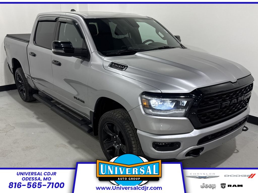 Billet Silver Metallic Clearcoat 2023 RAM 1500 Pickup Truck Four-Wheel Drive 8-Speed Automatic