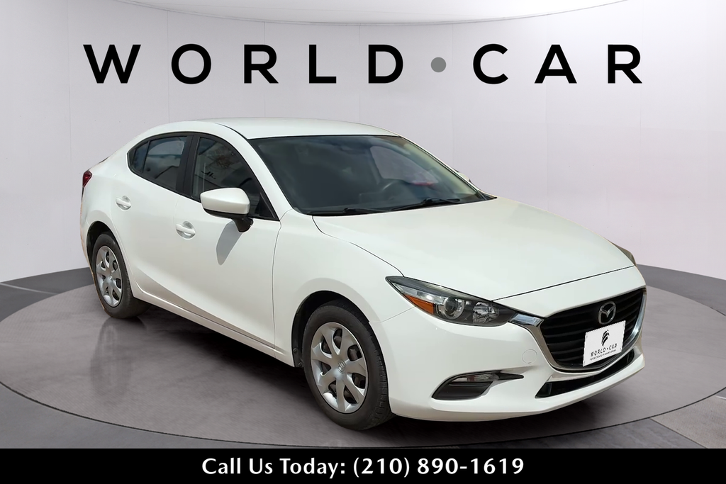 Snowflake White Pearl Mica 2018 Mazda MAZDA3 Sport Sedan Front-Wheel Drive 6-Speed Automatic