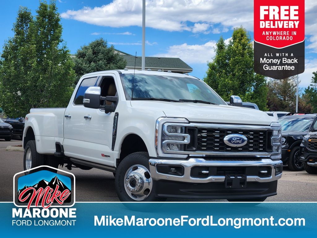 White Metallic 2024 Ford F-350 Super Duty Pickup Truck Four-Wheel Drive Automatic