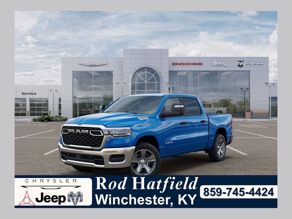Hydro Blue Pearlcoat 2025 RAM 1500 Tradesman Crew Cab 4WD Pickup Truck Four-Wheel Drive 8-Speed Automatic