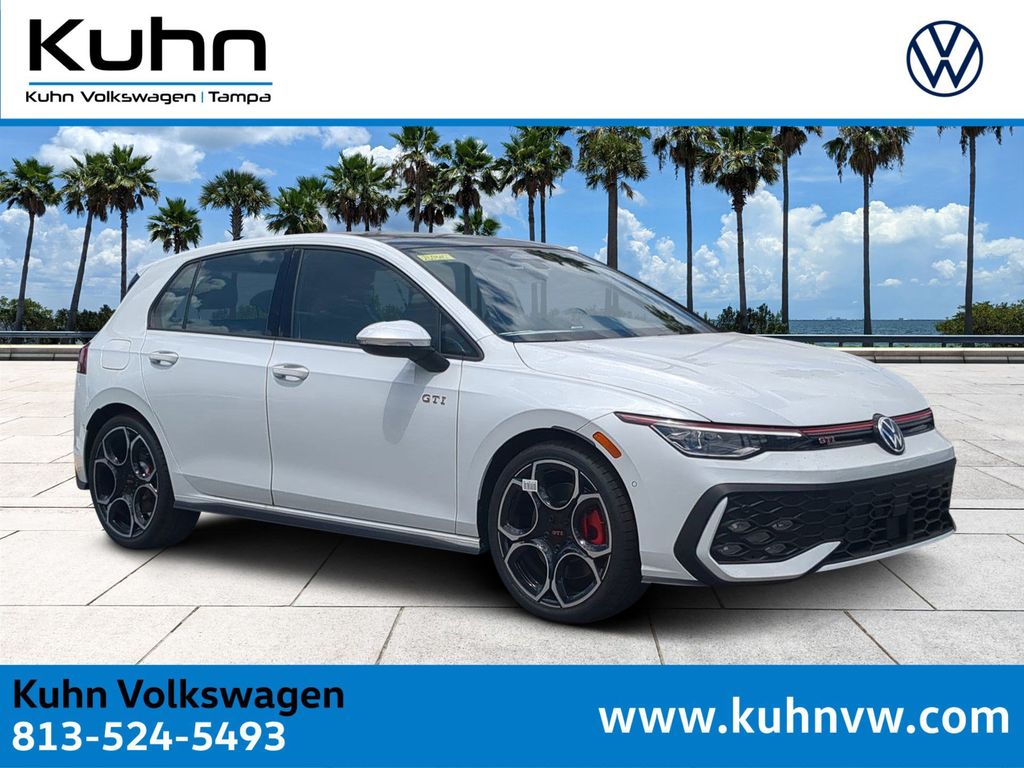 Opal White Pearl 2026 Volkswagen Golf GTI Autobahn FWD Hatchback Front-Wheel Drive 7-Speed Dual Clutch