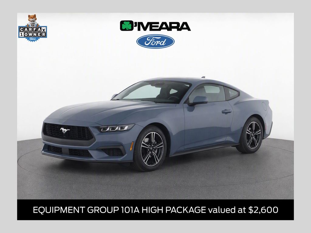 Vapor Blue Metallic 2024 Ford Mustang Coupe Rear-Wheel Drive Automatic