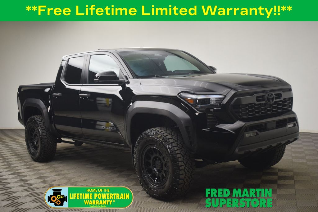 Black 2024 Toyota Tacoma TRD Off-Road Double Cab 4WD Pickup Truck Four-Wheel Drive 8-Speed Automatic
