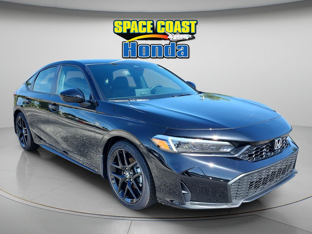 Crystal Black Pearl 2026 Honda Civic Hatchback Hatchback Front-Wheel Drive Continuously Variable Transmission