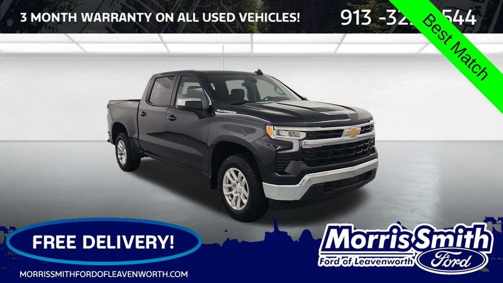Dark Ash Metallic 2023 Chevrolet Silverado 1500 Pickup Truck Four-Wheel Drive 8-Speed Automatic