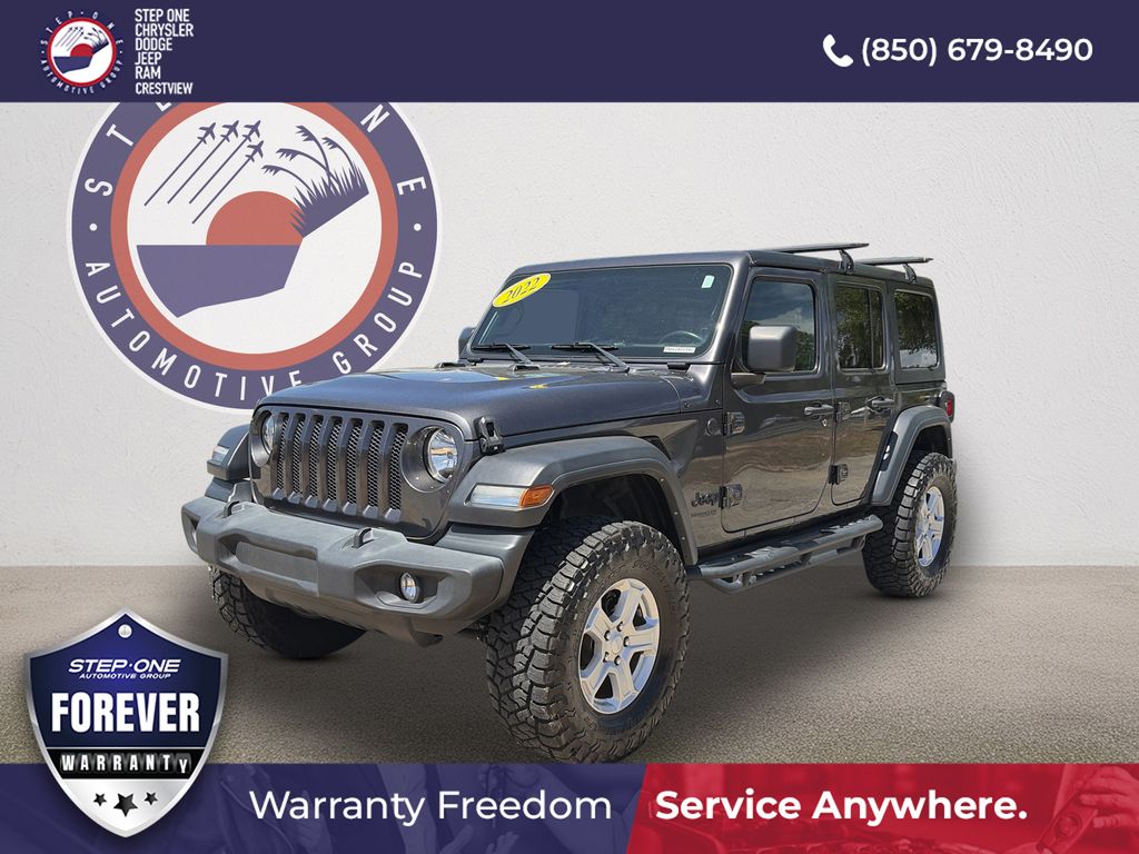 Gray (Granite Crystal Metallic Clearcoat) 2022 Jeep Wrangler Unlimited Sport S 4WD SUV / Crossover Four-Wheel Drive 8-Speed Automatic