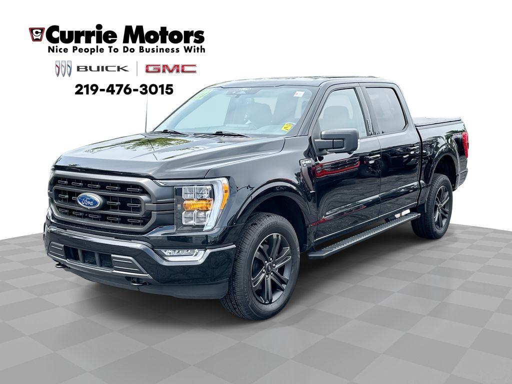 Black Metallic 2022 Ford F-150 Pickup Truck Four-Wheel Drive Automatic
