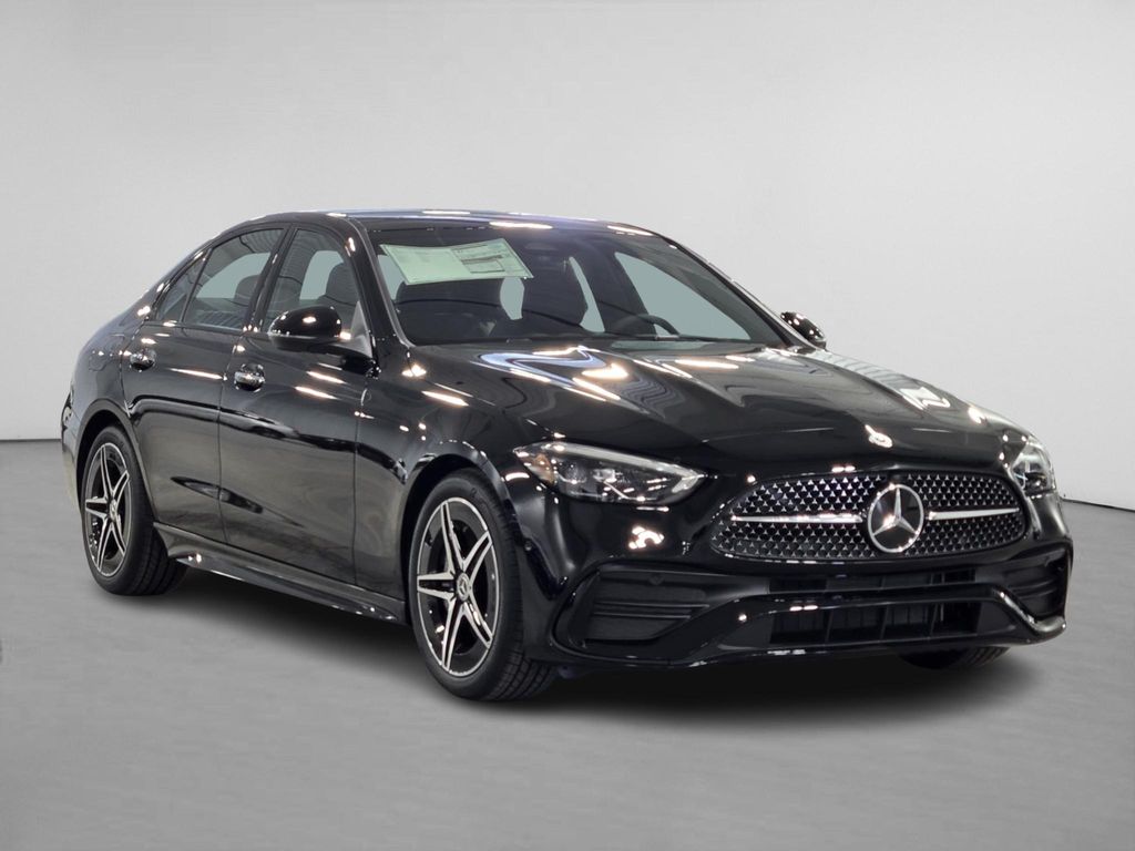 Black 2026 Mercedes-Benz C-Class Sedan All-Wheel Drive 9-Speed Automatic
