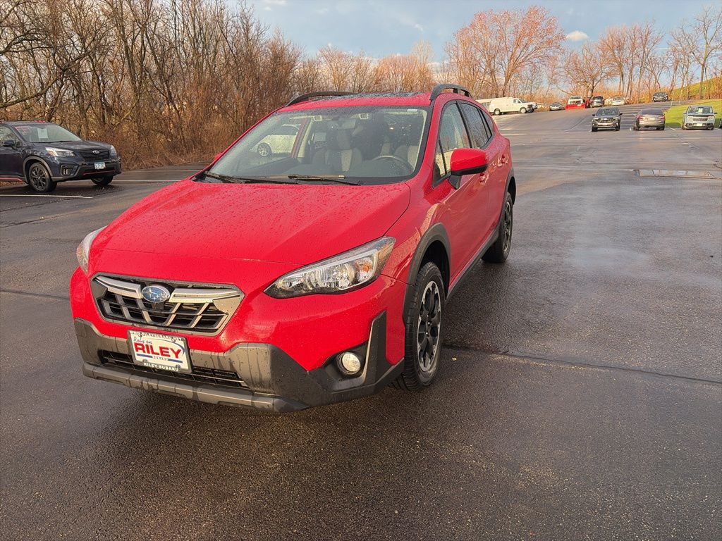 Pure Red 2023 Subaru Crosstrek Premium AWD SUV / Crossover All-Wheel Drive Continuously Variable Transmission