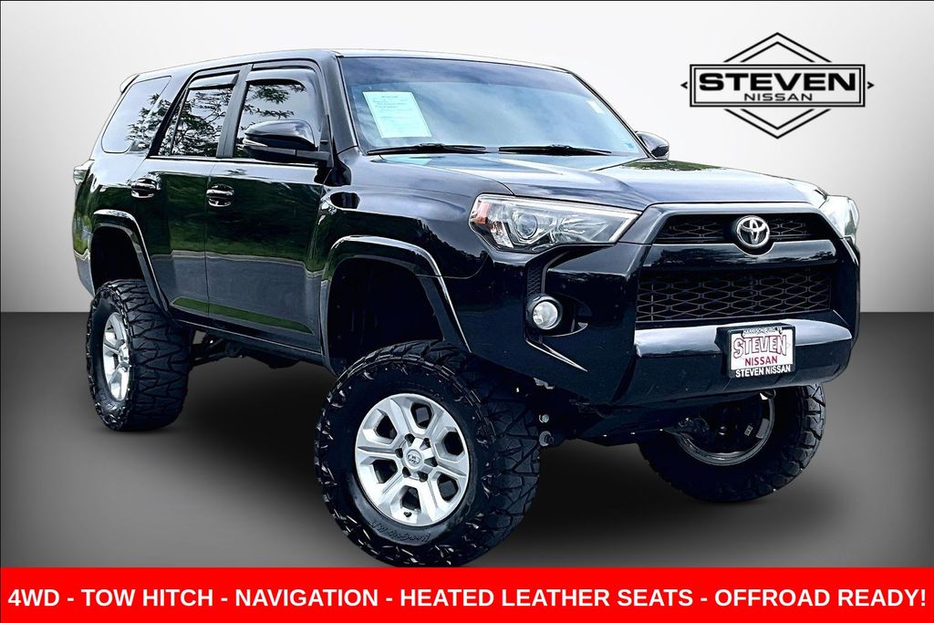 Midnight Black Metallic 2017 Toyota 4Runner SUV / Crossover Four-Wheel Drive 5-Speed Automatic Overdrive