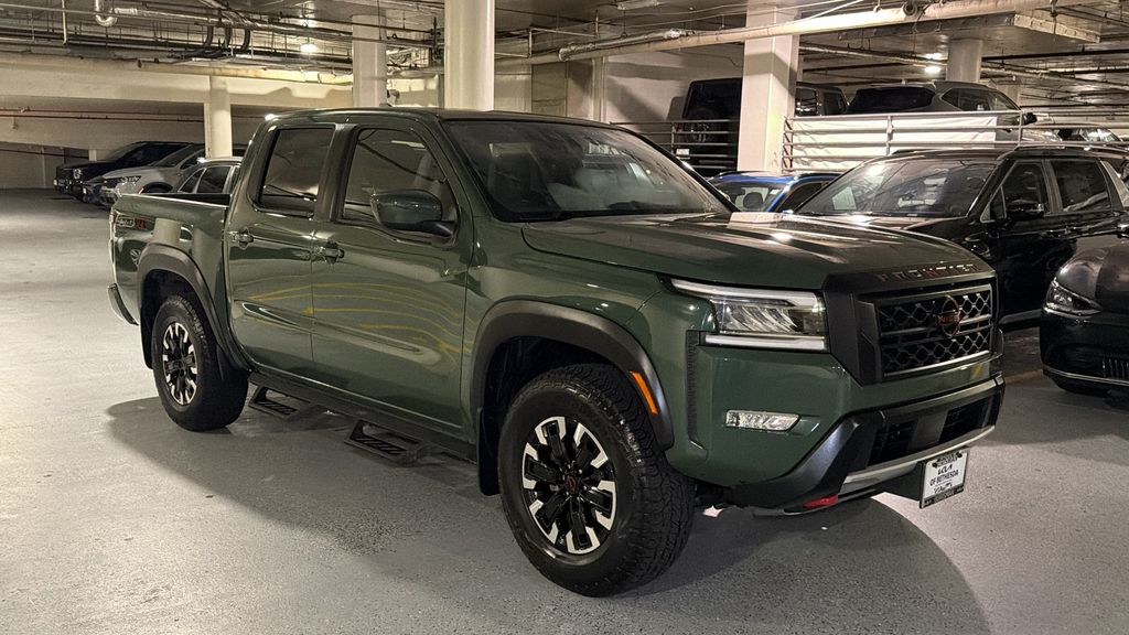 Tactical Green Metallic 2024 Nissan Frontier Pickup Truck Four-Wheel Drive 9-Speed Automatic Overdrive