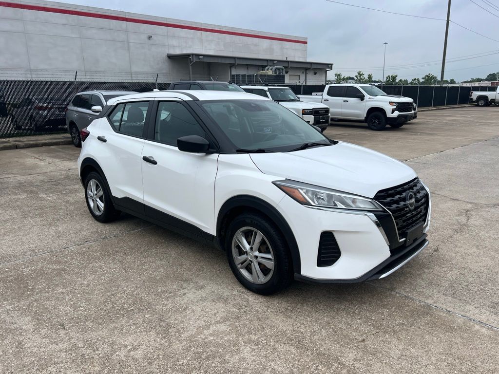2023 Nissan Kicks S White at South Houston Nissan