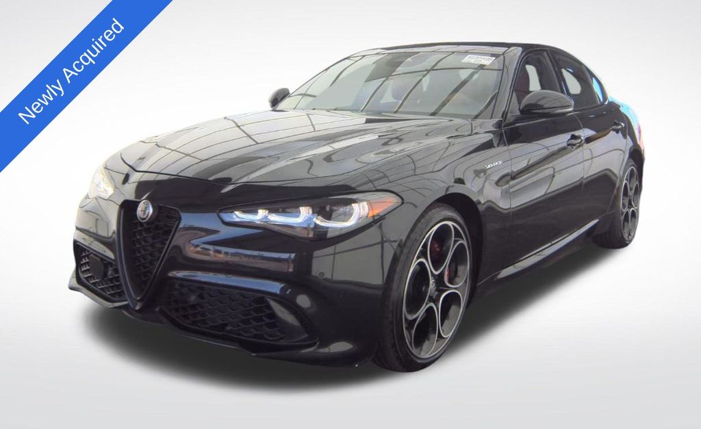 Black 2025 Alfa Romeo Giulia AWD Sedan All-Wheel Drive 8-Speed Automatic