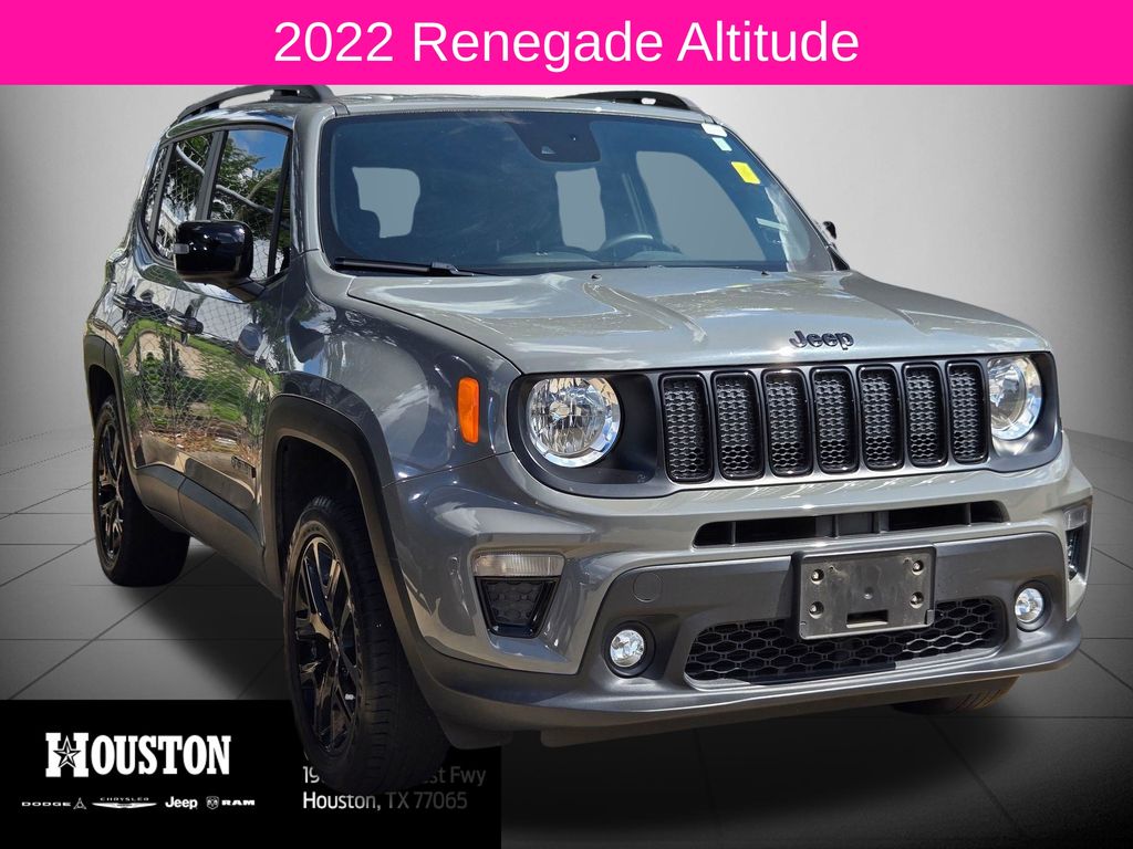 Sting-Gray Clearcoat 2022 Jeep Renegade SUV / Crossover Four-Wheel Drive 9-Speed Automatic