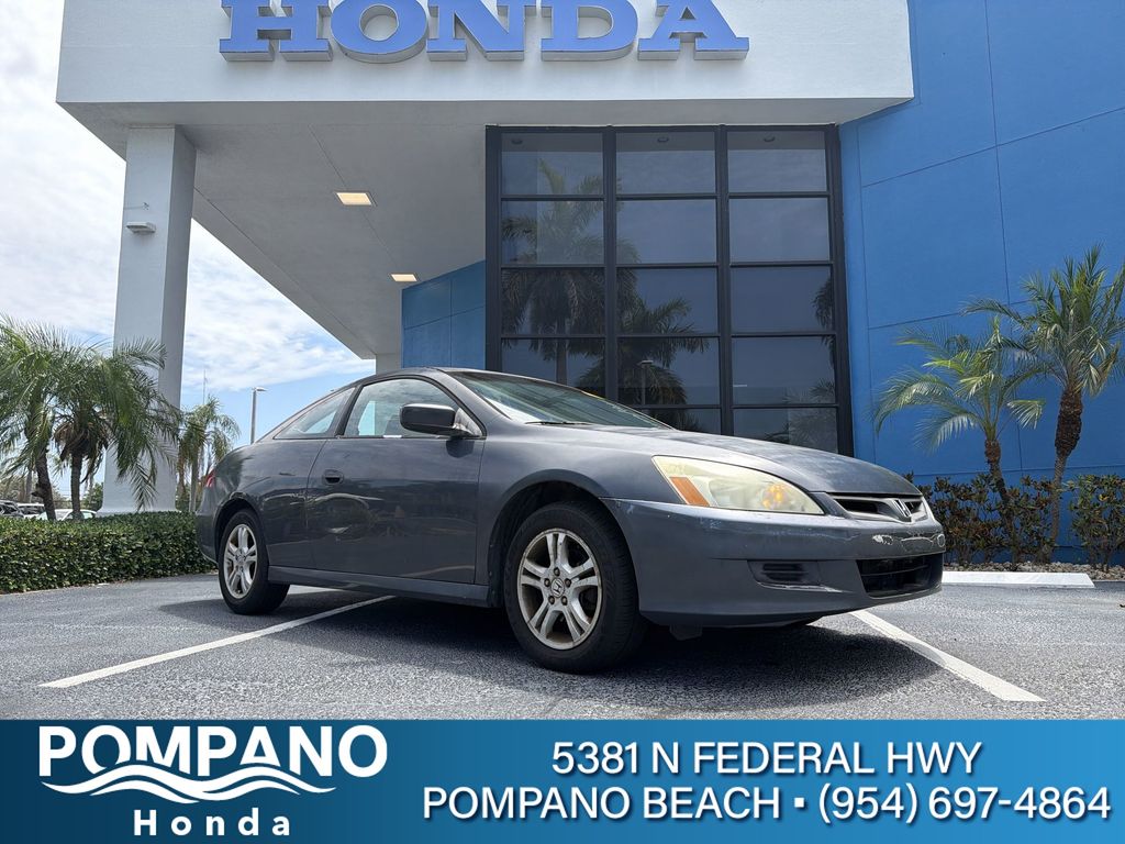Gray (Graphite Pearl) 2006 Honda Accord Coupe EX with Leather Coupe Front-Wheel Drive 5-Speed Automatic Overdrive