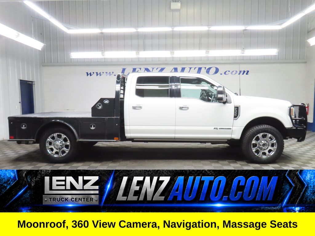 Star White Metallic Tri-Coat 2022 Ford F-350 Super Duty Pickup Truck Four-Wheel Drive Automatic