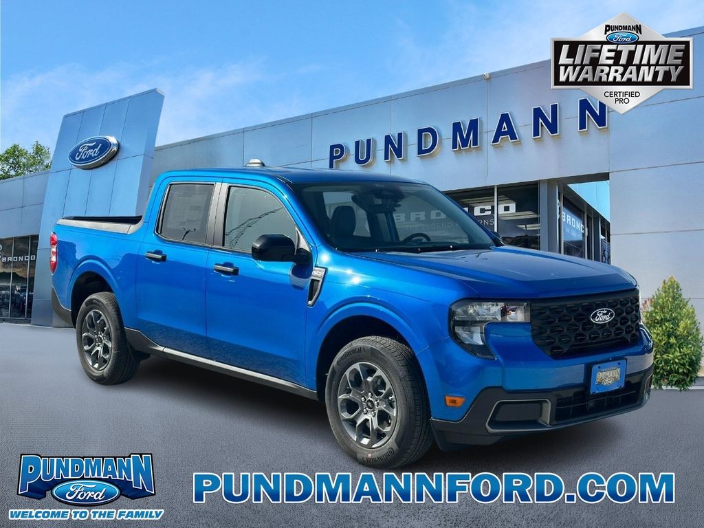 Blue 2026 Ford Maverick Pickup Truck All-Wheel Drive Continuously Variable Transmission