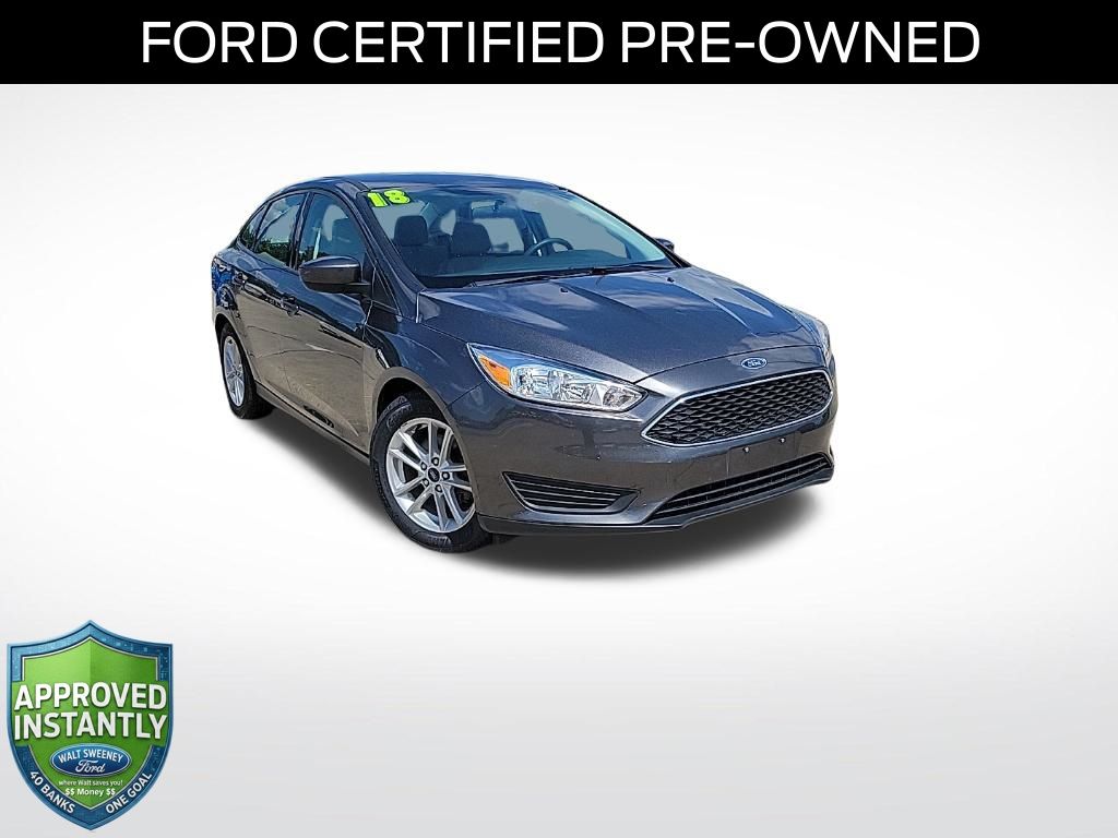 Gray (Magnetic) 2018 Ford Focus Sedan Front-Wheel Drive 6-Speed Automatic