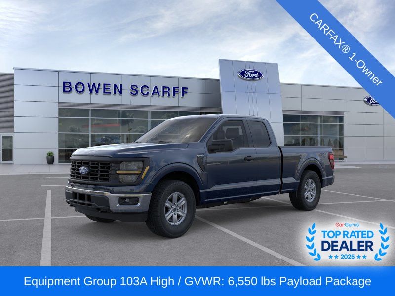 Antimatter Blue Metallic 2025 Ford F-150 Pickup Truck Four-Wheel Drive Automatic