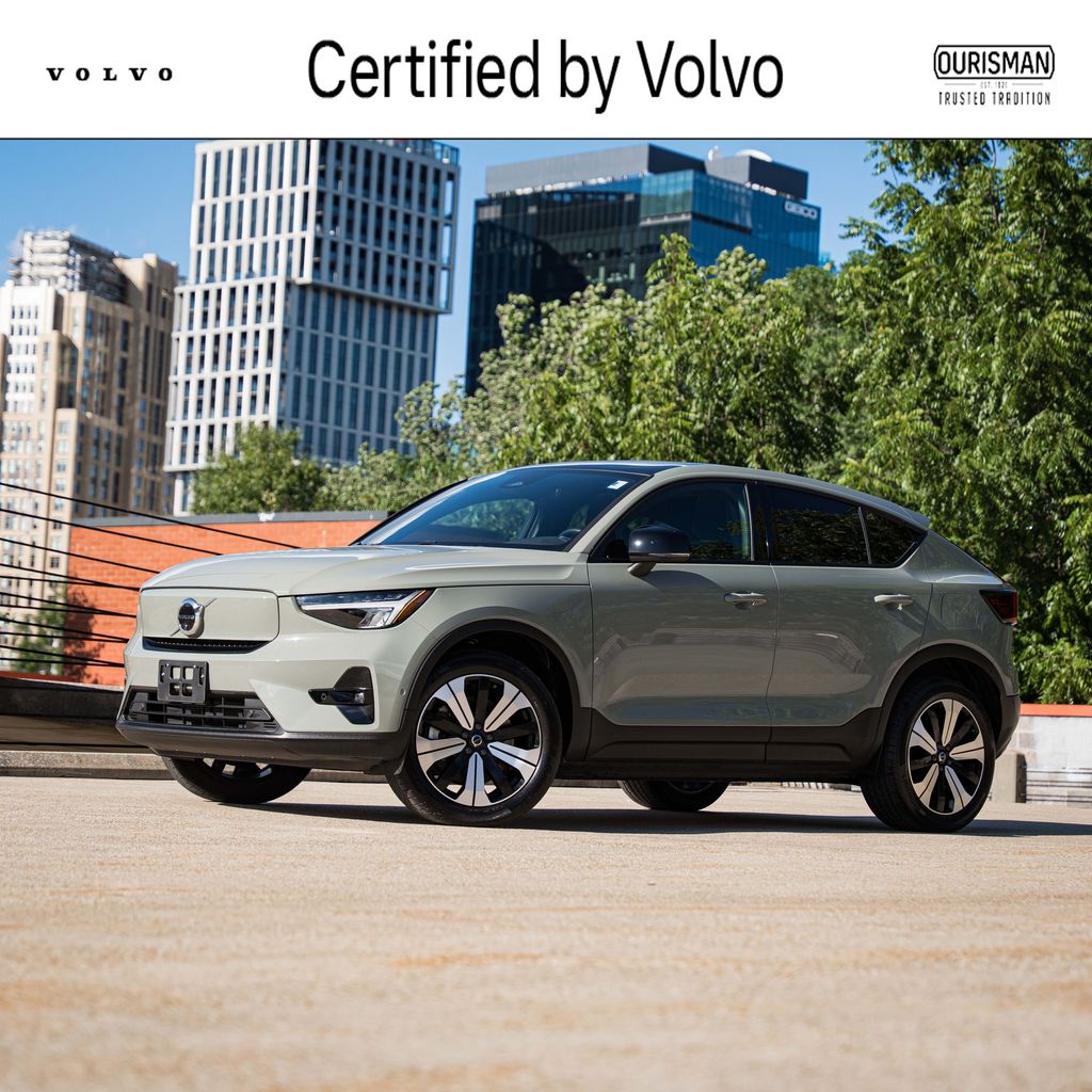 Sage Green Metallic 2023 Volvo C40 Recharge SUV / Crossover All-Wheel Drive 1-Speed Automatic