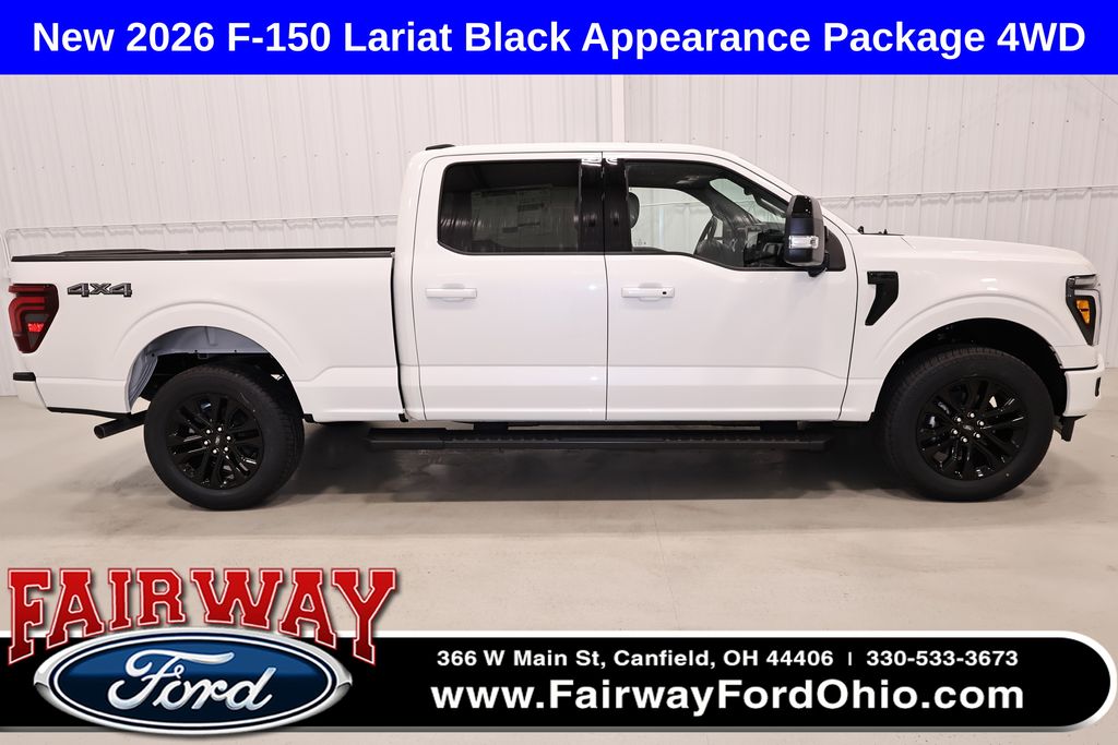 Star White Metallic TC 2026 Ford F-150 Lariat SuperCrew 4WD Pickup Truck Four-Wheel Drive Automatic